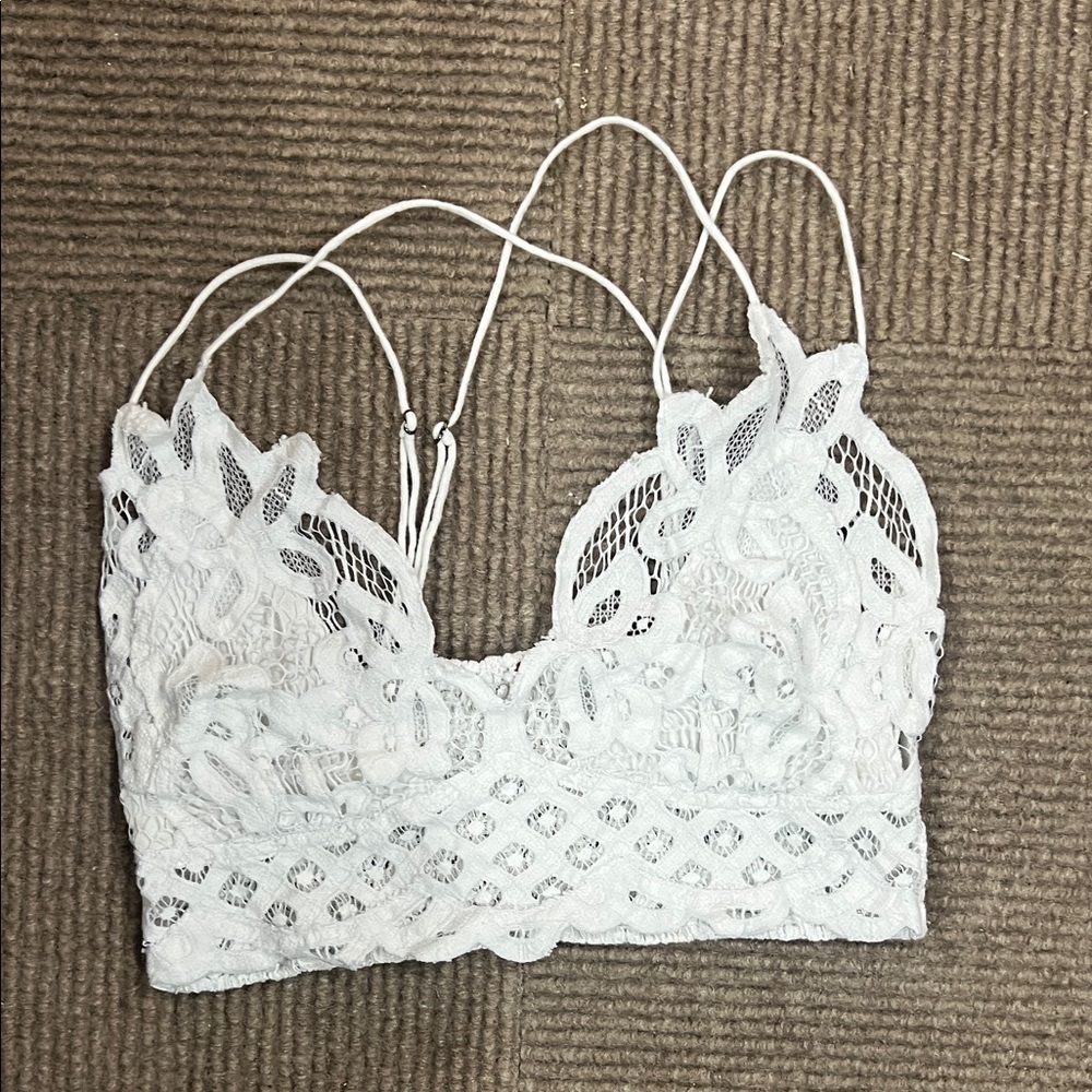 White Lace Bralette Free People